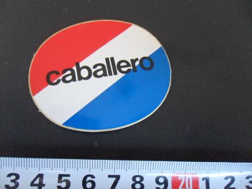 sticker tabak caballero rood/wit/blauw *, Verzamelen, Stickers, Zo goed als nieuw, Bedrijf of Vereniging, Ophalen