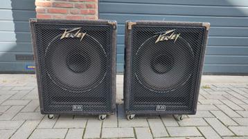 2x Peavey Continental 15" coaxiale speakers. Zeldzaam! beschikbaar voor biedingen