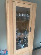 Mooie eiken vitrine kast 236cm hoog, Huis en Inrichting, Kasten | Vitrinekasten, Ophalen, 200 cm of meer, Eikenhout, 50 tot 100 cm