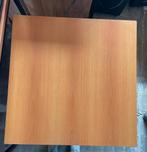 Tafel vierkant 80x80cm in hoogte verstelbaar kersen/zwart, Huis en Inrichting, Tafels | Bijzettafels, Vierkant, Zo goed als nieuw