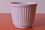 Retro vintage geribbelde jaren 50 / jaren 60 design bloempot, Ophalen of Verzenden