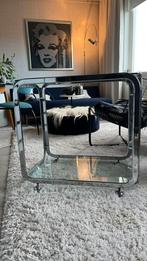 Vintage chromen trolley, Huis en Inrichting, Ophalen, 50 tot 100 cm, Zo goed als nieuw, Minder dan 50 cm