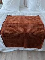 NIEUW HANDGEMAAKT DEKEN SPREI BABYDEKEN WIKKELDOEK WOL ROEST, Ophalen of Verzenden, Nieuw, 100 cm of meer, Deken