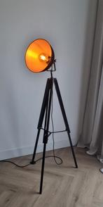 MaxxHome industriële vloerlamp driepoot tripod 150cm Zwart, Ophalen, Zo goed als nieuw, Metaal, 150 tot 200 cm