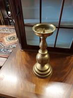 Grote koperen kaarsenhouder 31 cm hoog, Ophalen