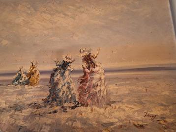 Schilderij: Dames op het Strand beschikbaar voor biedingen