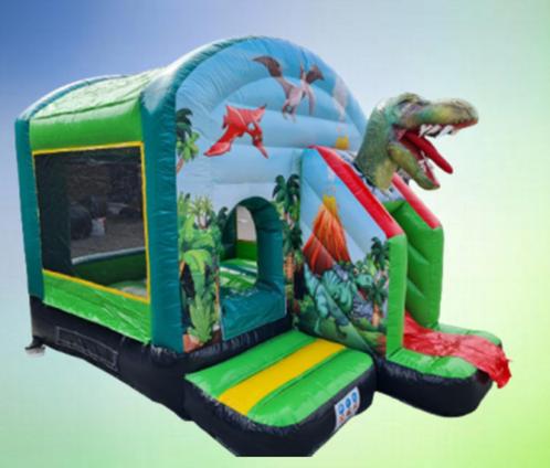 springkussen combi fun met glijbaan huren, Hobby en Vrije tijd, Feestartikelen | Verhuur, Zo goed als nieuw, Overige, Ophalen