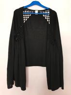 Vila S zwart open luchtig vestje haakwerk zomeravond egf, Ophalen of Verzenden, Zo goed als nieuw, Maat 36 (S), Zwart