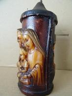 Vintage devotiekaars devotiestuk kaars Heilige Familie 19cm, Ophalen of Verzenden, Gebruikt, Overige typen, Christendom | Katholiek