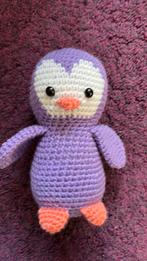 Paarse pinguin gehaakt, Ophalen of Verzenden, Zo goed als nieuw, Haken, Overige typen