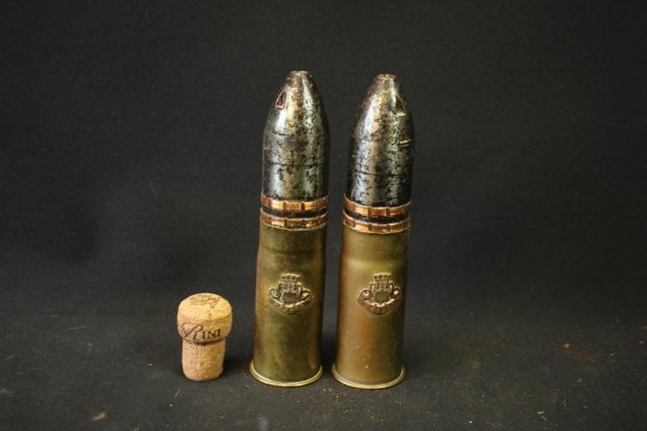 WO1 Franse 37 mm patroon Pompom LEEG, Verzamelen, Militaria | Algemeen, Landmacht, Hulzen of Bodemvondsten, Overige gebieden, Ophalen of Verzenden