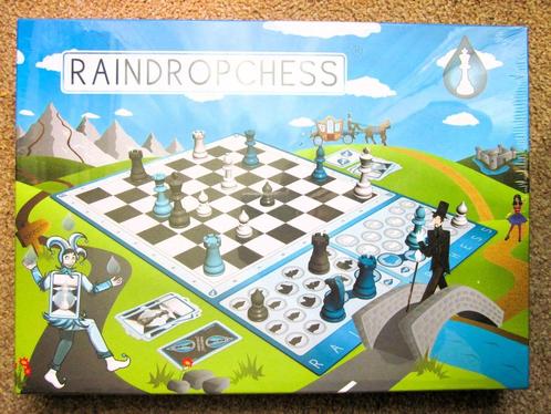 Raindropchess: Klassiek schaakbord met kaartenvariant spel, Hobby en Vrije tijd, Gezelschapsspellen | Bordspellen, Nieuw, Ophalen of Verzenden