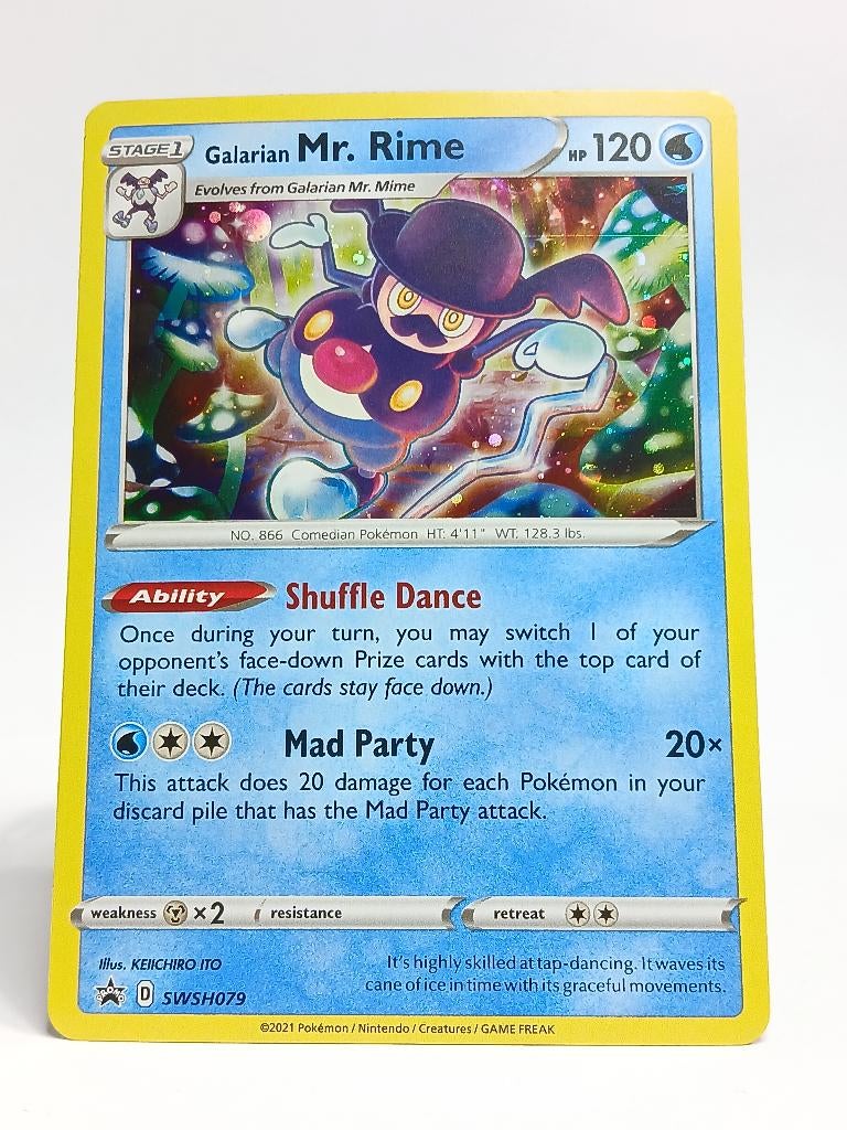 Pokémon - Promo - SWSH079 - Galarian Mr. Rime - Holo, Verzenden, Zo goed als nieuw, Losse kaart