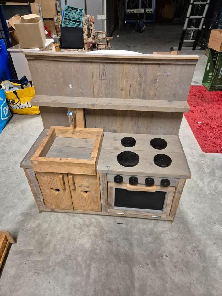 Steigerhouten kinderkeuken, Kinderen en Baby's, Kinderkamer | Inrichting en Decoratie, Ophalen of Verzenden