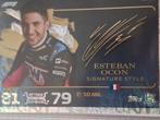 Turbo attax 2024 signature kaart Esteban Ocon., Ophalen of Verzenden, Zo goed als nieuw, Plaatje