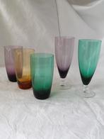Gllazen Max Verboeket carnaval Maastricht 1956 4 stuks, Ophalen of Verzenden, Zo goed als nieuw, Bierglas