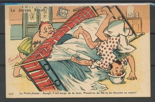 Humor ± 1920 Nostalgie Vintage Satire Ansichtkaart f-357c, Verzamelen, Ansichtkaarten | Themakaarten, Ongelopen, 1920 tot 1940