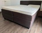 Boxsprings Swiss sense 2 stuks 90x210 cm incl topper, Ophalen, Gebruikt, Bruin, 210 cm