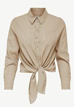 Only ONLLECEY- overhemd blouse- toasted coconut, Only, Bruin, Maat 42/44 (L), Nieuw