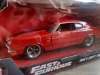 Prachtige mooie 1 24 Fast & Furious dom.s chevy chevelle, Hobby en Vrije tijd, Modelauto's | 1:24, Nieuw, Jada, Ophalen