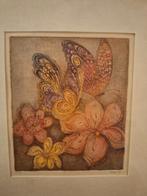 Birgit Ets 1979 - Vlinders & Bloemen, Antiek en Kunst, Ophalen of Verzenden