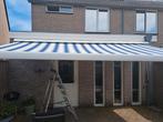 Knikarm zonnescherm handmatig, Tuin en Terras, Ophalen, Gebruikt, 150 tot 300 cm, 250 cm tot 450 cm