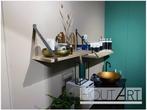 Wandplank eiken met leren plankdragers, Huis en Inrichting, Woonaccessoires | Wandplanken en Boekenplanken, Nieuw, Ophalen of Verzenden