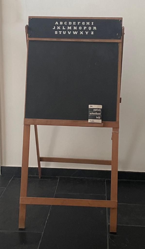 Vintage schoolbord uit de jaren 60., Diversen, Schoolborden, Gebruikt, Krijtbord, Ophalen