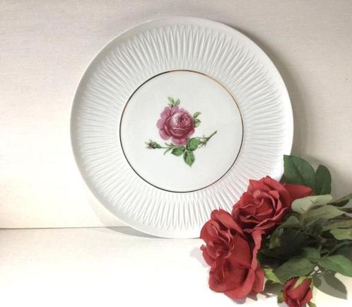 Grote vintage porseleinen taartschaal, Antiek en Kunst, Antiek | Servies los, Ophalen of Verzenden