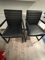 4 Eetkamerstoelen zwart, Ophalen, Gebruikt, Zwart, Vier