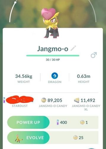 Pokemon go (Shiny Jangmo-o)  beschikbaar voor biedingen