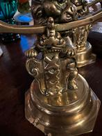 2 Antieke Kandelaars Amsterdamse Leeuw, Ophalen of Verzenden, Koper of Brons