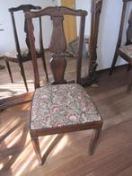 4 ranke eiken stoelen, prachtige gobelin zitting mooie kleur, Antiek en Kunst, Antiek | Meubels | Stoelen en Banken, Ophalen