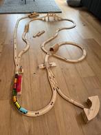 Houten treinbaan, Kinderen en Baby's, Speelgoed | Houten speelgoed, Overige typen, Ophalen of Verzenden, Zo goed als nieuw