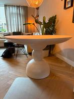 Tafel eettafel rond mangohout wit sklum, Huis en Inrichting, Tafels | Eettafels, Ophalen, 50 tot 100 cm, 100 tot 150 cm, Rond