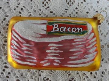 SALE Glazen kerstbal bacon / vlees, KERST beschikbaar voor biedingen