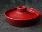Aardewerk kandelaar rood handgemaakt in Indonesië, Ophalen, Rood, Overige materialen, Minder dan 25 cm