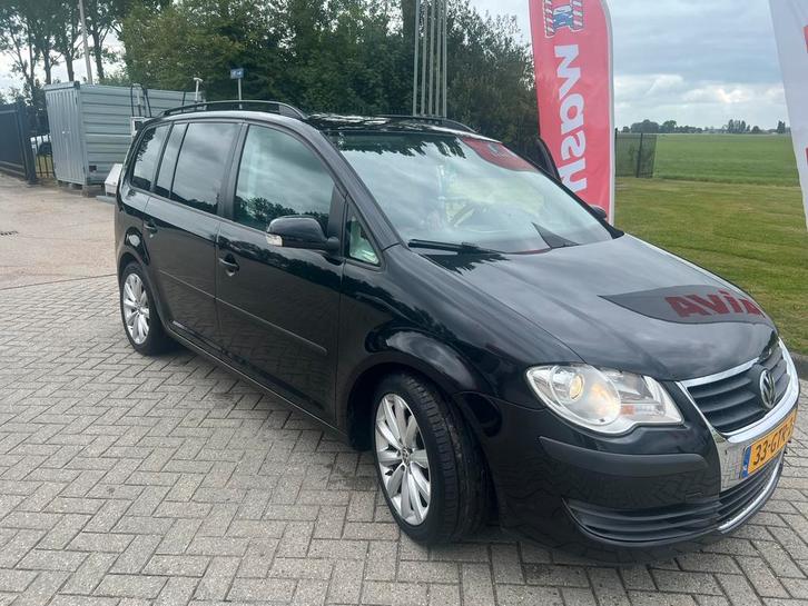 Volkswagen Touran 1.4 TSI 103KW 2008 Zwart, Auto's, Volkswagen, Particulier, Touran, Benzine, C, MPV, Handgeschakeld, Origineel Nederlands