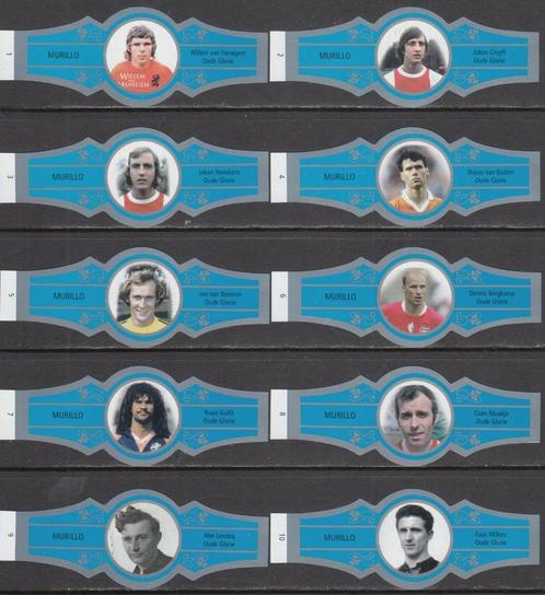 Sigarenbanden Voetbal Oude Glorie, Murillo 1-10 blauw-zilver, Verzamelen, Rookartikelen, Aanstekers en Luciferdoosjes, Nieuw, Sigarenbandjes