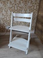 Stokke Tripp Trapp Meegroeistoel - Wit, Kinderen en Baby's, Kinderstoelen, Ophalen, Gebruikt, Meegroeistoel, Aanschuifbaar