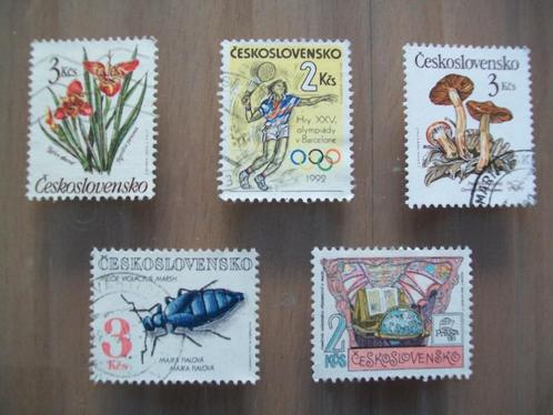 5 postzegels - Tsjecho-Slowakije / Tsjechoslowakije, Postzegels en Munten, Postzegels | Europa | Overig, Gestempeld, Overige landen