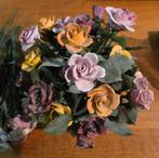 Vintage keramische bloemen rozen boeket Keramiek, Ophalen, Gebruikt, X, X