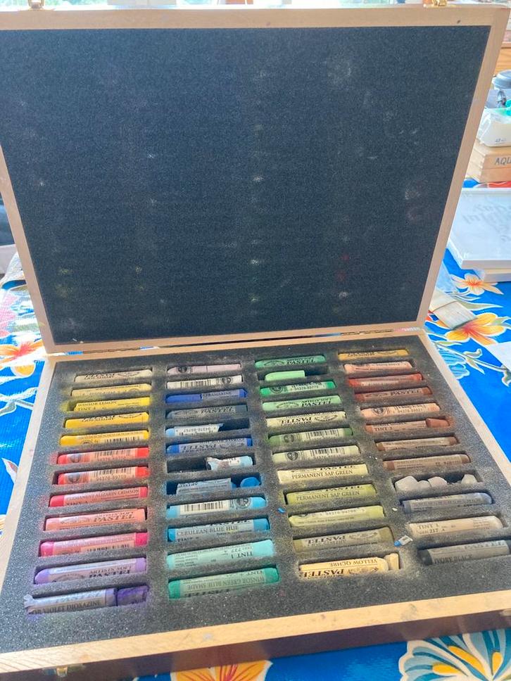 Winsor & Newton soft pastelkrijt 48 stuks, Hobby en Vrije tijd, Tekenen, Gebruikt, Overige typen, Ophalen