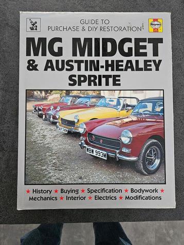 MG MIDGET & AUSTIN HEALEY SPRITE (Haynes) z.g.a.n. beschikbaar voor biedingen