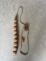 Oude Houten Kralenhanger - Sober & Prachtig, Antiek en Kunst, Ophalen of Verzenden