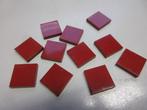 nr. 6232, 10 donkerrode tegels 2x2. Verzenden is mogelijk., Kinderen en Baby's, Speelgoed | Duplo en Lego, Ophalen, Zo goed als nieuw
