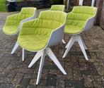 MDF Italia Flow Chair Slim 4 stuks, Zo goed als nieuw, Ophalen