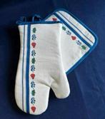 Boerenbont ovenwant en pannenlap, Huis en Inrichting, Keuken | Textiel, Ophalen of Verzenden, Zo goed als nieuw