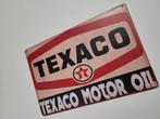 Texaco motor oil reclamebord van metaal wandbord deco, Verzamelen, Reclamebord, Info@deconoord.nl, Deco Noord, Nieuw