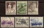 Nederland NVPH n 550/5 gestempeld Zomerzegels 1950, Na 1940, Ophalen of Verzenden, Gestempeld